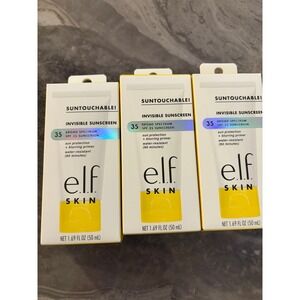 ELF Skin Suntouchable Invisible Sunscreen 1.69 oz 3 Pack